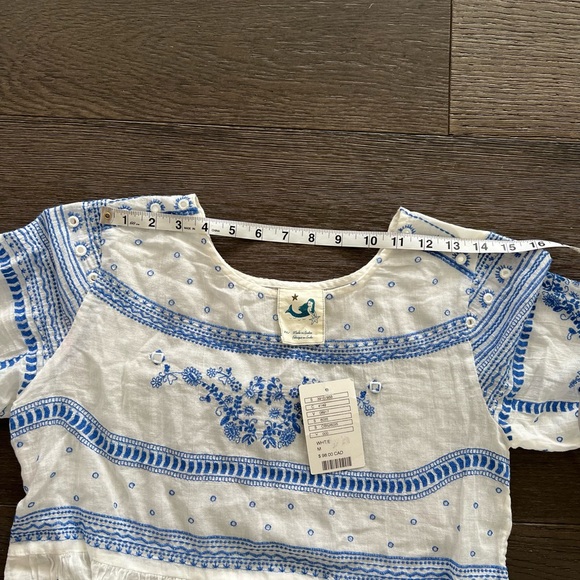 Womens Anthropologie cotton Peplum with sleeves - Picture 6 of 9